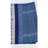 Silk Sarong Woven 6-Shuttle Natural Color Size 1x2 Meters There Is A Blue Background For The Lady. C