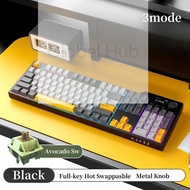 Global 【Local Delivery】NEW Ajazz AK35I V3 MAX Tri-mode Wired Bluetooth Wireless Gaming Keyboard Gask