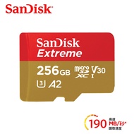 【SanDisk】Extreme microSDXC TF-R190 A2 256GB 記憶卡