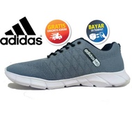 ADIDAS NEO SPORTS SHOES EMBBOSSED SPIDER MODEL GREY FOR MEN SPORT MODELWanita