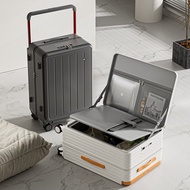 20/22/24/26 inch boutique luggage/front open wide luggage with expandable multifunctional suitcase 6