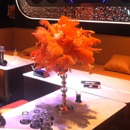 Hotel Dining Table Flower Decoration Flower Bar KTV Feather Decoration Table Flower Birthday Decorat