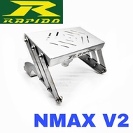 Tapak Monorack Stainless Steel Rapido NMAX V2 Food Delivery Bag Bracket Base Transformer Accessories