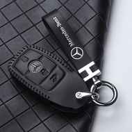 Dedicated Mercedes-Benz Genuine Leather Key Cover e-Class e300l c260l a180la200lglclac200 Car Keycha