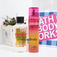 Bath & Body Works Bahamas Passionfruit & Banana Flower Mist and Lotion Set