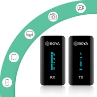 BOYA ไมโครโฟนไร้สาย BY-XM6 S1/S2 สำหรับ iPhone iPad Android Vlogging กล้องดิจิตอลติดกล้อง True-Wireless ระบบไมโครโฟน1คน (2.4 GHz) ไมไลฟ์สดไร้สาย ไมล์ไลฟ์สด ไมร์ไร้สาย ไมค์ไลฟ์ส