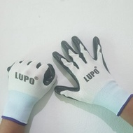 JTTOP" PALM FIT RUBBER GLOVES POLYSTER WORK GLOVES