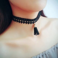 Tassel lace necklace choker necklace