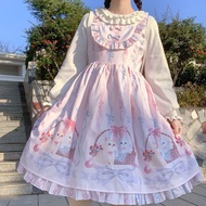Lolita Lolita Dress meow basket jsk suspender dress