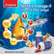 ASOLUTE SOMA OMEGA-3 FISH OIL PLUS SOFTGEL 60S/ 60S X 2