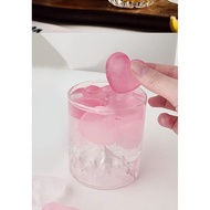 DIY small rose-shaped silicone heart-shaped ice cube mold at home, ice cube mold for drinks, milk te