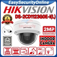 HIK HIKVISION DS-2CD1123G0E-I 2.0MP POE Power Over Ethernet IP 2MP 1080P FULL HD Dome Indoor Network