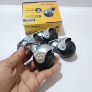 Roda caster Roda Bola Bulat - Roda Etalase Roda Ban Karet Type Mutar Lemari Furniture Caster