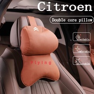 Car headrest neck protection pillow double core headrest extended widened For Citroen C3  C4 Picasso