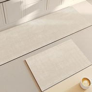 Japanese Kitchen Special Floor Mat 2024 New Style Cream Style Diatom Mud Anti-slip Foot Mat Waterpro