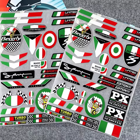 For Piaggio Vespa Stickers Motorcycle Accessories Helmets Beverly Primavera Sprint Spring PX LX S GT