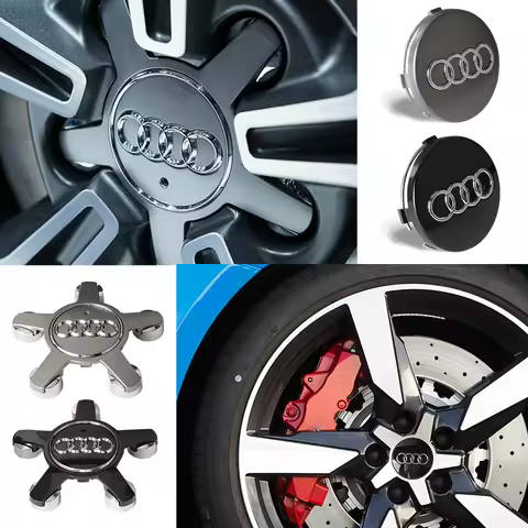 Car Original Wheel Center Cover Hub Cap Car Valve for Audi Sline A1 A2 A3 A4 A4L A5 RS RS3 RS4 RS5 R