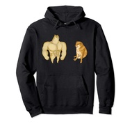 Cheems And Buff Shiba Inu Funny Dog Dank Meme Pullover Hoodie