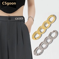 C5GOON Elegant Chain Brooch Lapel Charm Pin Women Pants Waist Tightening Button Multifunction Clothe