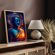 2025 1PC Buddha Poster Movie Sticky Posters Retro Kraft Paper Sticker DIY Room Bar Cafe Aesthetic Ar