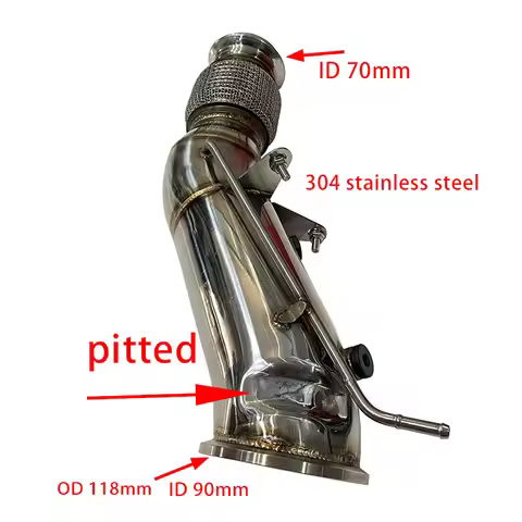 304 stainless steel SS turbine drain pipe Downpipe for BMW G20 330I 330IX 2.0T B48 2019+