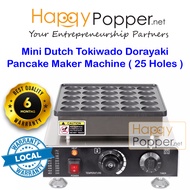 Happypopper Commercial Electric Dorayaki Machine 25 hole Mini Dutch Pancake Machine Maker Dorayaki M