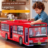 Oversized Bus Children's Toys Bus Model Real Baby Bus Toy Bus Small Car Boy