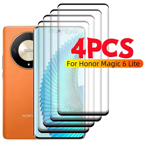 1/2/3/4 PCS For Honor Magic 6 Lite Glass Honor Magic 6 Lite Glass 9H HD Full Curved Screen Protector