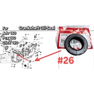 Honda Parts | Adv160 Pcx160 Click160 Crankshaft Oil Seal (26x45x6) 91202-K40-F01