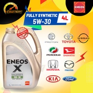 Genuine ENEOS X 5W30 5W40 10W40 Fully Synthetic SP/lLSAC GF-6A Minyak Hitam Proton Perodua Honda Toy