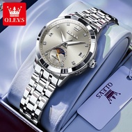 OLEVS | นาฬิกาข้อมือกลไกสำหรับผู้หญิง ทนน้ำ สำหรับธุรกิจและลำลอง