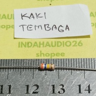 Carbon 360K 1/4W 5% copper feet resistor 360 k 1/4 watt 360 kilo ohm 1/4 w 1/4watt 5 percent 360k 1p