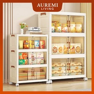 Auremi 38-80cm Plastic Folding Storage Cabinet Organizer Foldable Gap Storage Cabinet Box