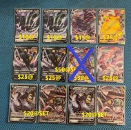 PTCG Pokemon V VMAX 鋼鎧鴉 皮卡丘 月亮伊布 仙子伊布 美錄梅塔