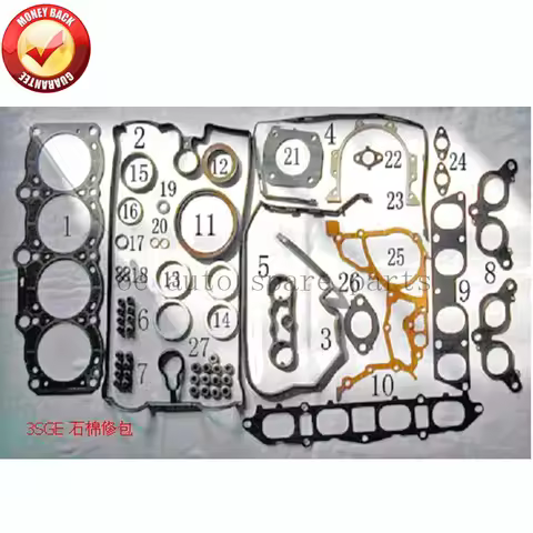 3SGE Engine Full gasket set kit for Toyota CELICA ST182 MR2 REV 2 GT 2.0L 16V 1998cc 89-2000 04111-7