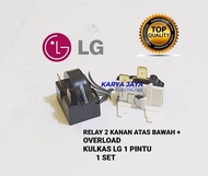 Relay Ptc 2 Pin Kanan Kulkas LG 1 Pintu Relay ptc + Overload kulkas