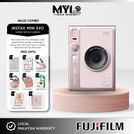 (READY STOCK) - Fujifilm Instax Mini Evo Hybrid Instant Camera & Printer | Bundel With Instax Mini P
