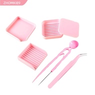 ZHOMKI89 Fuse Bead Single Needle Tweezer, Single-Needle DIY Handmade Fuse Beads Picking Tray Kit, 2.