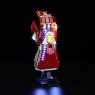 BrickSoul Led Light Kit for Lego 76223 Marvel Nano Gauntlet, Compatible with 76223 Lego Light Kit, L