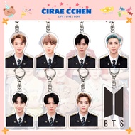 BTS Keychain Merchandise Pendant Cute Star Cartoon Key Chain Student Campuse Key Holder