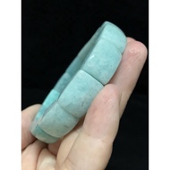 (Real Unit) Amazonite Stone 12mm+-(height) Bracelet Papan 天河石手排12米+-浅绿- 天然-无优化、洗酸（高度）Rantai Tangan [