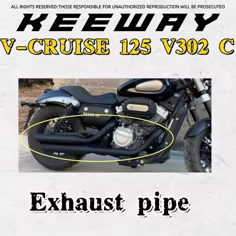 For Keeway V Cruise 125 Keeway V302c Keeway BD300 modified exhaust pipe BD300 modified exhaust pipe
