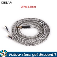 KBEAR สายหูฟังโทรศัพท์ Mmcx/ 2PIN/QDC /Tfz สายหูฟังสำรอง2.5/3.5/4.4Mm สายหูฟังอัพเกรดสำหรับ BLON BL0