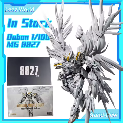 【In Stock】 Daban 8827 MG 1/100 Snow White Prelude Fix Model Kit XXXG-00YSW Wings Assembly Action Fig