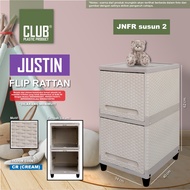 Club Flip Cabinet Laci Rotan 2 Susun