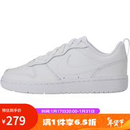 NIKE（滔搏运动）耐克男大童NIKE COURT BOROUGH LOW 2 (GS)复刻鞋 BQ5448-100 39
