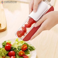 Wishlistforyou Multifunctional Fruit Vegetable Slicer Stainless Steel Grape Cherry Cutter or Salad P