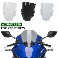 For Yamaha YZF-R3 YZFR3 2019-2026 YZF-R25 YZFR25 2025 Motorcycle Windshield Windscreen YZF R3 R25 Wi