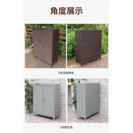 Balcony Outdoor Storage Cabinet Storage Cabinet Outdoor Outdoor Shoe Cabinet Custom Rattan Shoe Cabinet Waterproof and Sun Protection