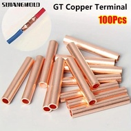 SIJIANGMOLD 100Pcs Wire Terminal Crimp, Cable Connector Kit GT-1/1.5/2.5/4/6/10/16/25 GT Copper Term